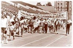 Special Olympics Georgia athletes at the very first Special Olympics Games